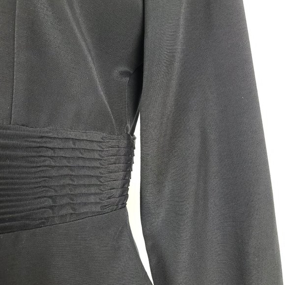 Vintage Black Button Up Pleated Waist Blazer Size S - Picture 5 of 12